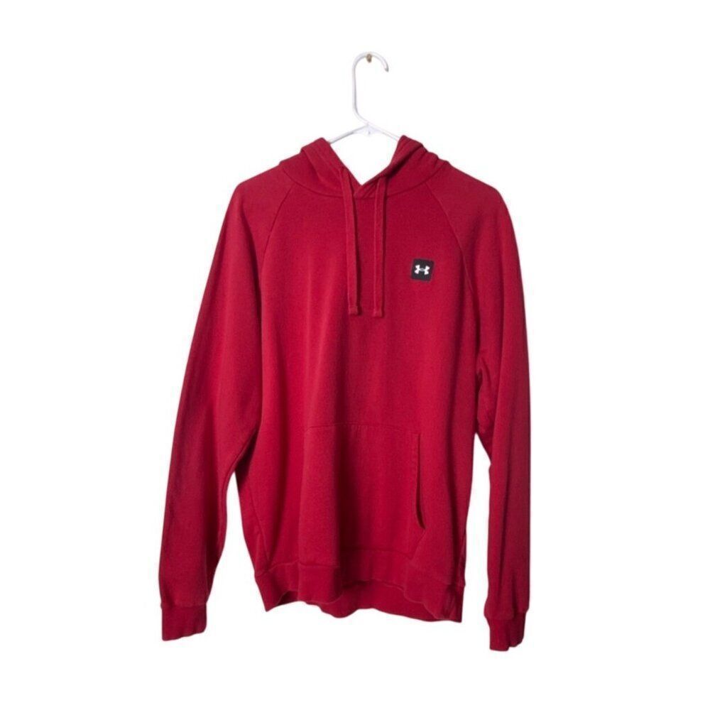 Under Armour ColdGear Loose Fit Red Hoodie Sweatshirt LG G/G 50-52